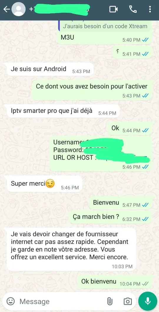 Client conversation screenshot 2